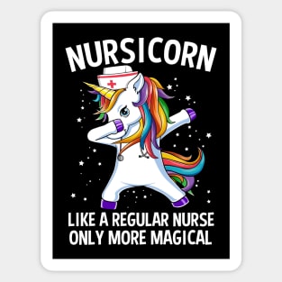 Nursicorn Dabbing Unicorn Funny Nurse Gift Sticker